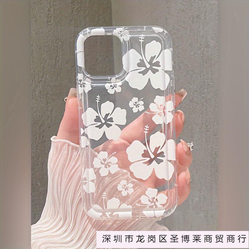 Simple full screen flower apple 15 mobile phone case iphone14promax soft rubber 13/12/11 all-inclusive anti-drop xr