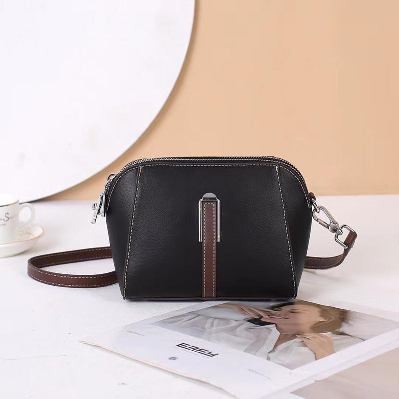 

Small Bag Women s Bag Genuine Leather Shell Bag 2025 New Hot Style Cowhide Phone Bag Single Shoulder Crossbody Bag 22*14.5*9