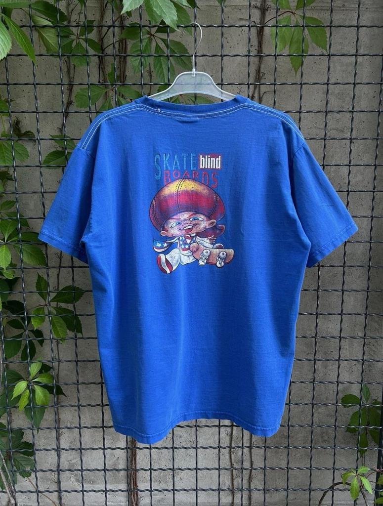 T-shirt Grafica Vintage Blind Skateboards Taglia L-XL