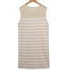 Shop   Women Stripe Sleeveless Knit Dress Ivory Jle Wdr 2457