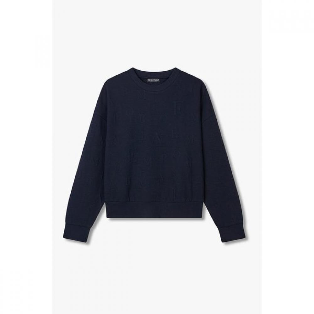 

Emporio Armani Women S Lounge SweatShirt emboSSed Alphabet 0825336511 XS(85)