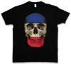 CLASSIC FRANCE SKULL FLAG T-SHIRT - Biker MC Banner Sizes S - 5XL