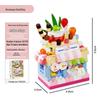 Champagne Rose Potted Plant Model - Dream Flower Box Building Blocks Toy Gift (2025 Edition)
