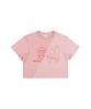 EPISODE UNTITLED Asymmetrical Graphic Crop Top Pink