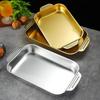 304 Stainless Steel Rectangular Roasting & Serving Tray