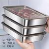 Stainless Steel Food Storage Containers Set – Freezer  Dishwasher Safe Stackable Storage Boxes with Lids Oven-Safe Trays  Side Dish Plates Ideal