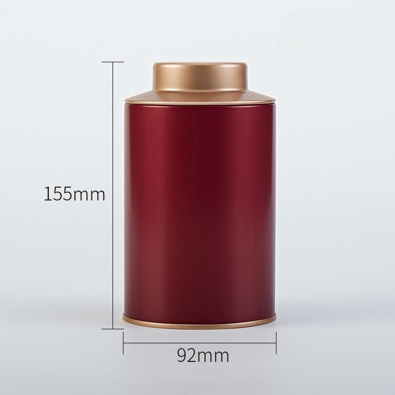 New Metal Tinplate Coffee Storage Round Tea Pot Jars Sugar Bowl Spices Condiment Pots Container with Sealed Lid Home Accessories