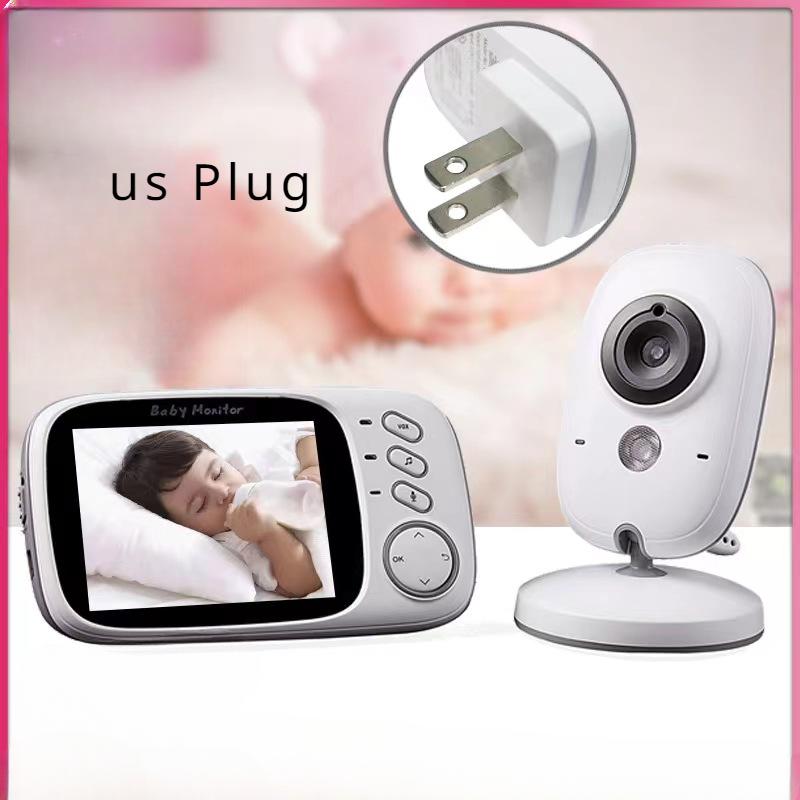 3.2 Inch Wireless Video Baby Monitor With Lullabies Auto Night Vision Two Way Intercom Temperature Monitoring Babysitter