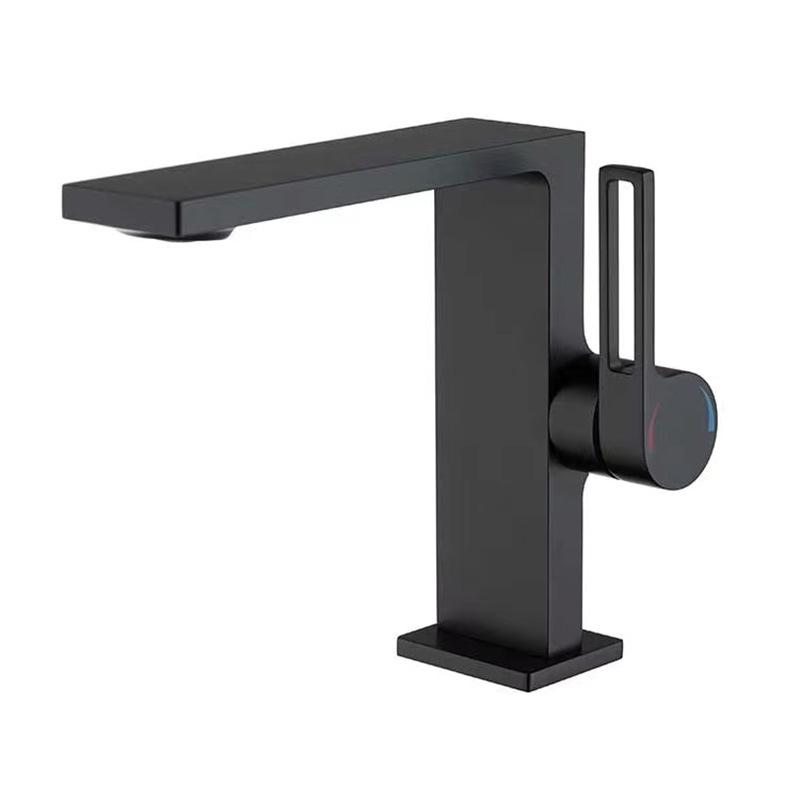 Baterie Lavoar Baie Aur Roz Alb Alamă Montare pe Punte Monocomandă Monogaură Mixer Apă Rece și Caldă Baterie Bazin Apă Negru/Alb