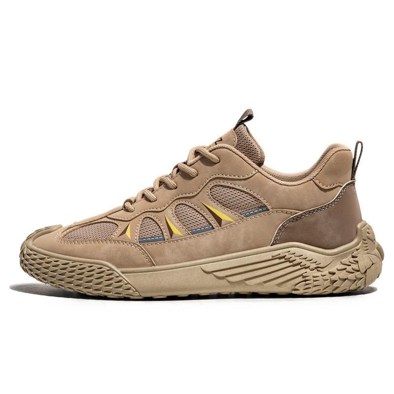 

Men s shoes autumn mountaineering mesh breathable men s sports leisure non-slip construction site wear-resistant work 39 хаки