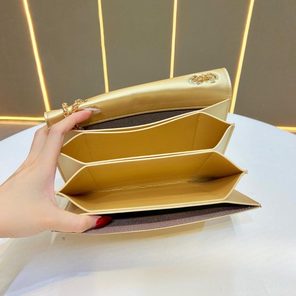 Borsa da Sera Caratteristica - Borsa con Tracolla a Catena - Borsa a Mano o a Spalla Semplice ed Elegante - Borsa alla Moda da Donna