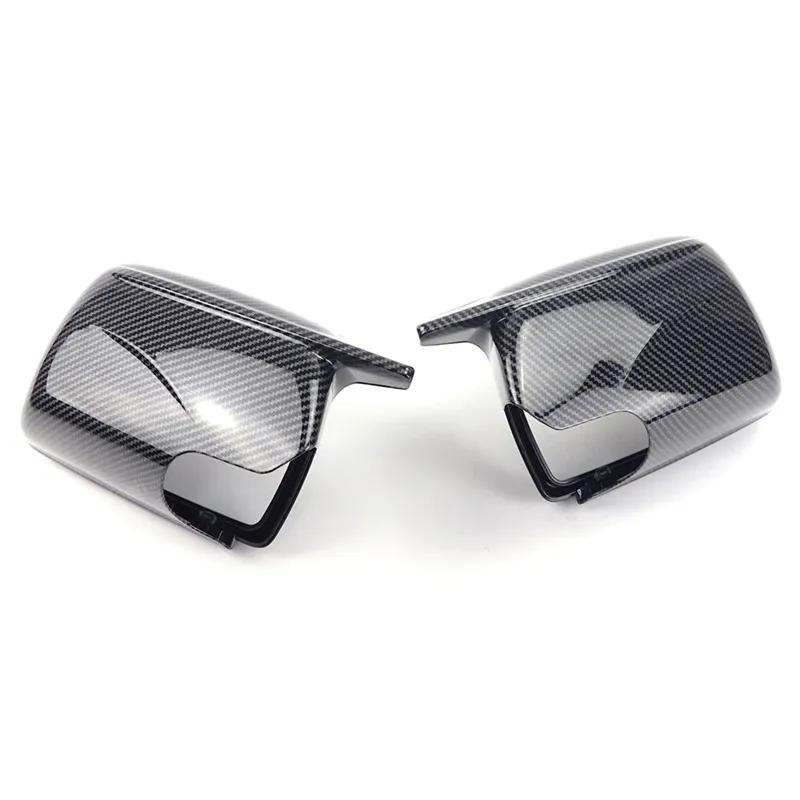 Carbon Fiber Style M Shape Side Mirror Cover Caps for BMW X3 X 3 E83 2003-2010 Replacement