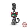 Copper Black Cat Collection Charms Beads Paw Print Pendant Fit 4Mm Hole Diameter Bracelet Gift Women Jewelry Diy