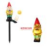 Waterproof Christmas Solar Powered Santa Claus Light Christmas Lawn Decoration Landscape Solar Plug