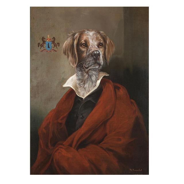 Abstract Vintage Dog Jazz Fashion Lady Canvas Painting Wall Art Pictures Posters and Prints for Living Bedroom Home Decoration No Frame