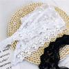 Women Embroidered Floral Lace Triangle Neck Scarf