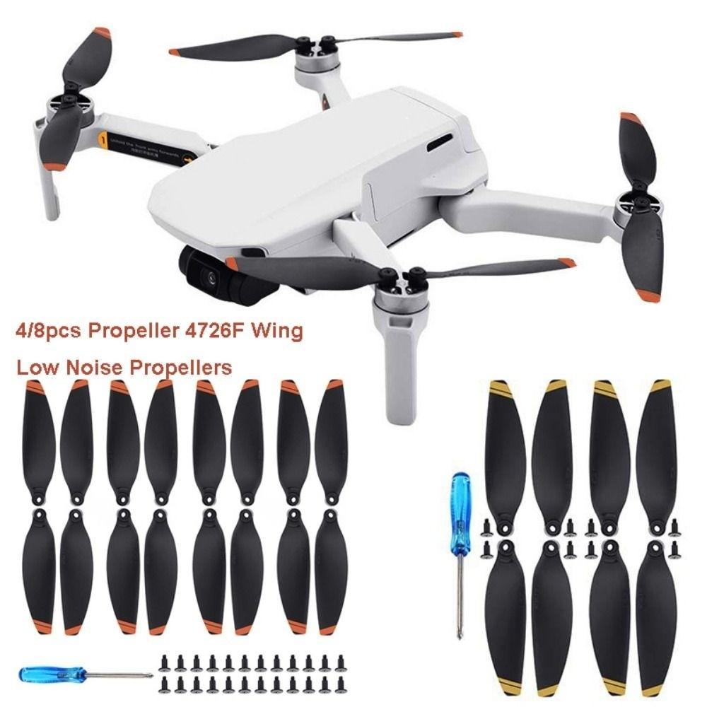 4/8pcs 3Colors Low Noise Propellers PC material Propeller Blades  for DJI Mavic MINI 4726F