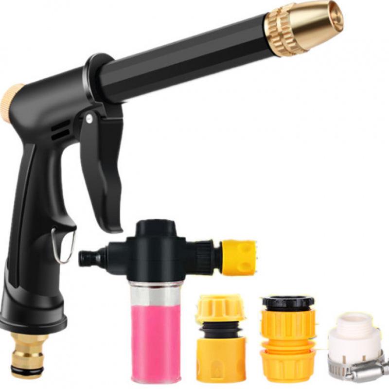 High-Pressure Car Wash & Agricultural Spray Head with Freeze-Proof, Sun-Proof Hose Connector