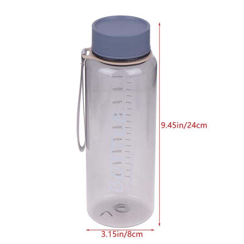 1000Ml Plastic Water Bottle For Outdoor Sports Drinking Portable Sport Tea Coffee Cup Kitchen Tools Kids Water Bottle For School