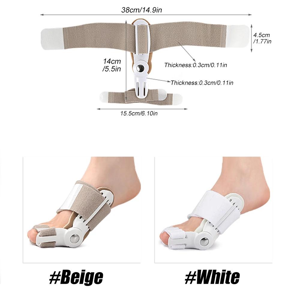 1Pcs Bunion Corrector, Adjustable Knob Bunion Splint For Bunion Relief, Orthopedic Toe Straightener With Anti-Slip Heel Strap