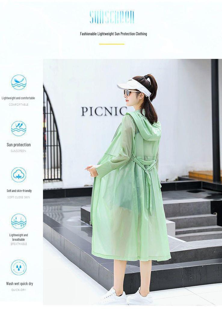 Women's 2026 Korean Style Summer Lightweight Windbreaker - Breathable, Sun-Protective Travel Jacket