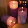 ANGELLOONG Glass Battery Operated Candles with Remote, Flameless Candles with Flickering Flame, Pillar LED Electric Timer Candle for Home Decor,