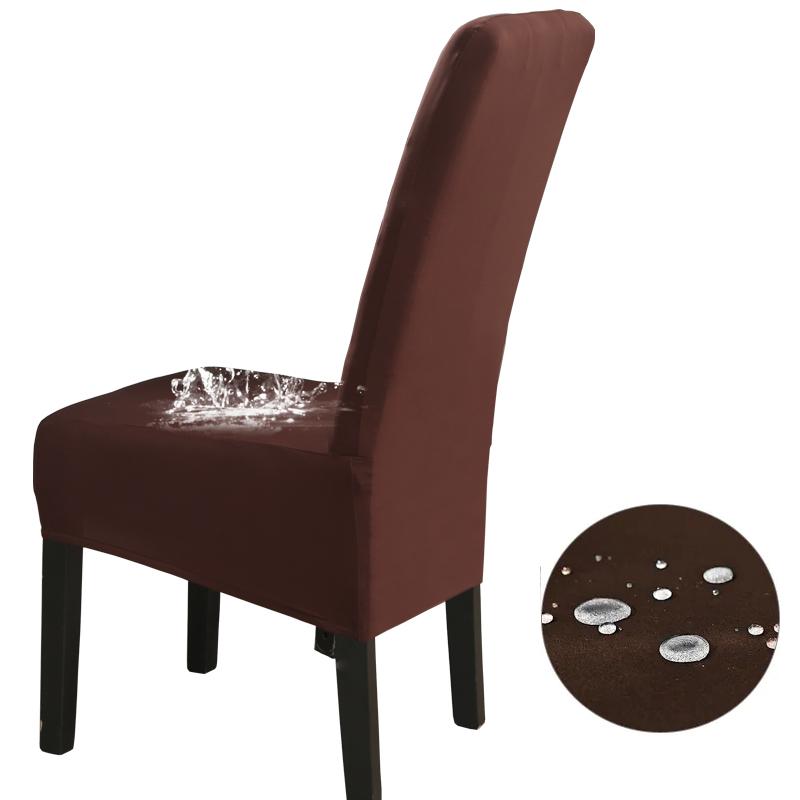 

водонепроницаемый Высокая спинка(60-75см), Чехлы для стульев размера XL, эластичные, для столовой, свадебной вечеринки, домашнего декора, защитный чехол для стула XLarge(60-75cm)