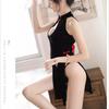New sex underwear velvet retro women's cheongsam back strap girdle sexy hollow temptation