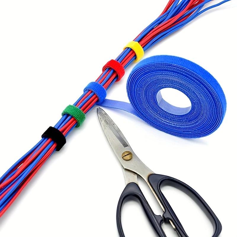 Reusable Fastening Tape Cable Ties Double Side Hook and Loop Straps For Wires Cords Manage Wire Organizer