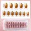 Colored Glitter Nail Art Tips - 240-Piece Set with Various Styles and Multiple Colors, Boxed Fake Fingernail Stickers