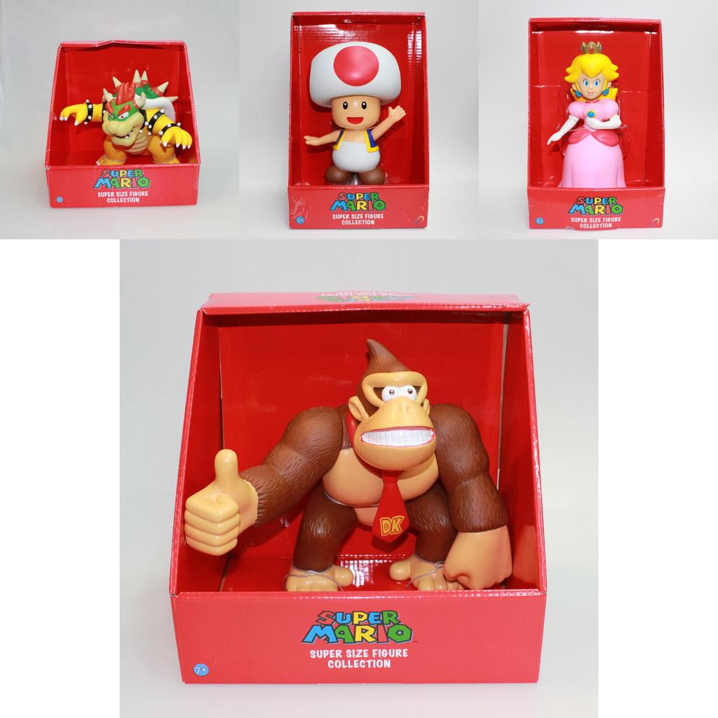 Wysokiej jakości figurki akcji Super Mario Bros 9-calowe z pudełkiem detalicznym