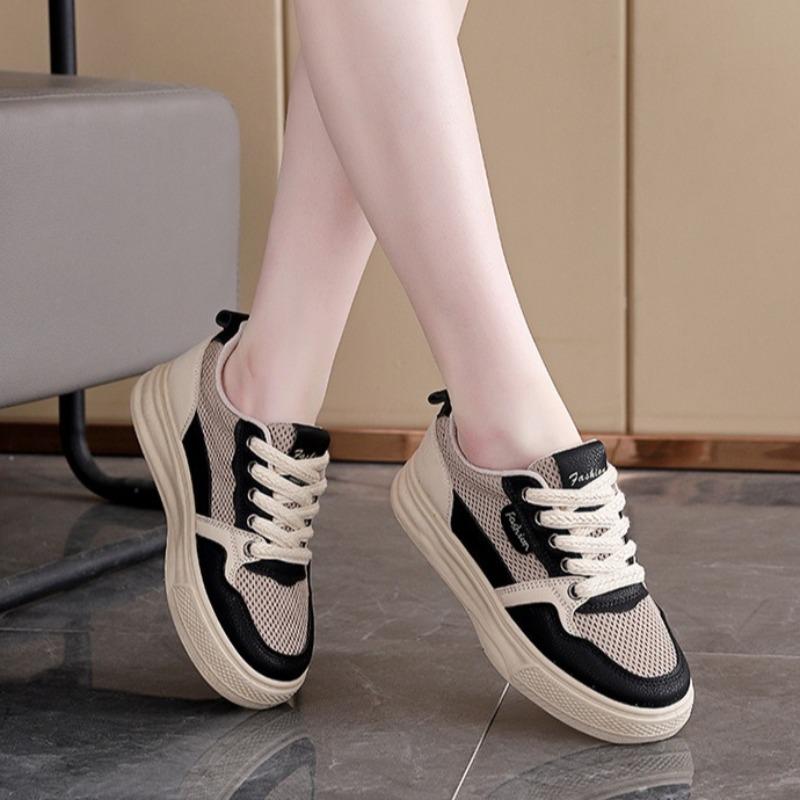 Fashion Summer New Women Flat Shoes Luxury Mesh Breathable Casual Shoes Lightweight Mixed Colors Woman Sports Shoes Sneakers Tenis Mujer