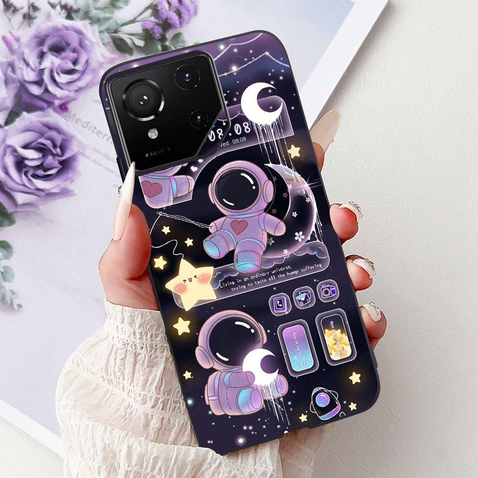 For Asus ROG Phone 9 Pro Back Cover For Asus ROG Phone 9 Case Silicone Cute Cat Luxury Love Funny Painted Shockproof Bumper