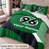 Hannover 96 Bedwäsche-Set mit Aufdruck Benutzerdefinierter Name Text 1 Bettbezug 2 Kissenbezüge Für Schlafzimmer