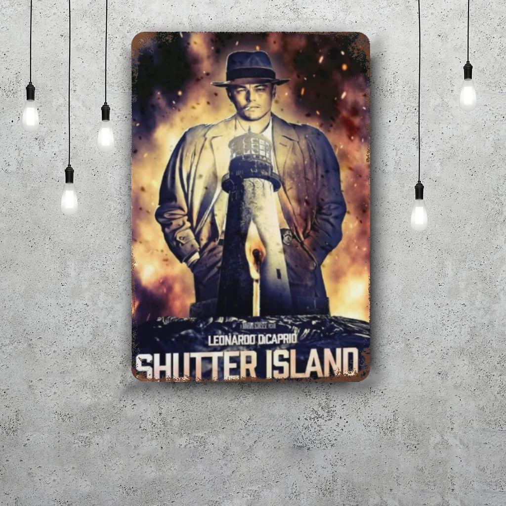 shutter island Metal Signs wall decor Vintage Tin Signs Captain Metal Poster Decor for Bar Pub Club Wall Decoration