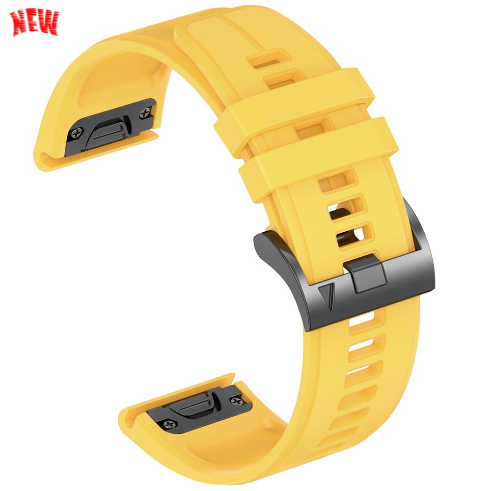 22mm 26mm Silicone QuickFit Sports Strap For Garmin Epix PRO Instinct 3 Quatix/DELTA/TACTIX/Fenix 6XPro 7 E 8pro 5XPlus Bracelet