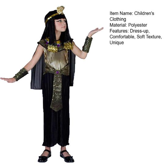 1 Set Authentiek Egyptisch Farao Kostuum Set Themafeesten Verkleden Comfortabel Kinder