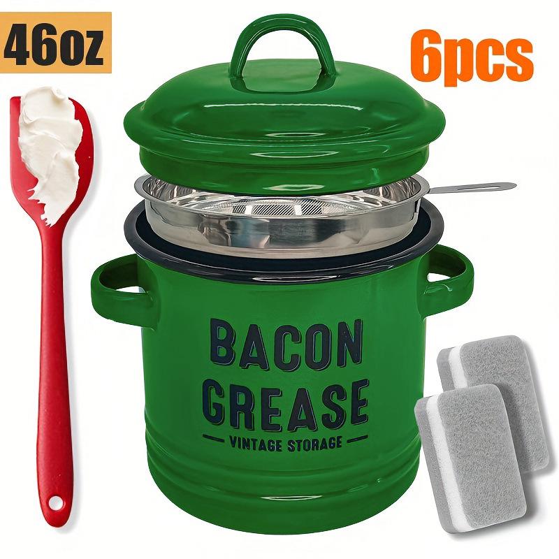 Retro Mini Enamel Stew Pot & Seasoning Jar with Lid - Double-Eared, Food Grade Storage Can