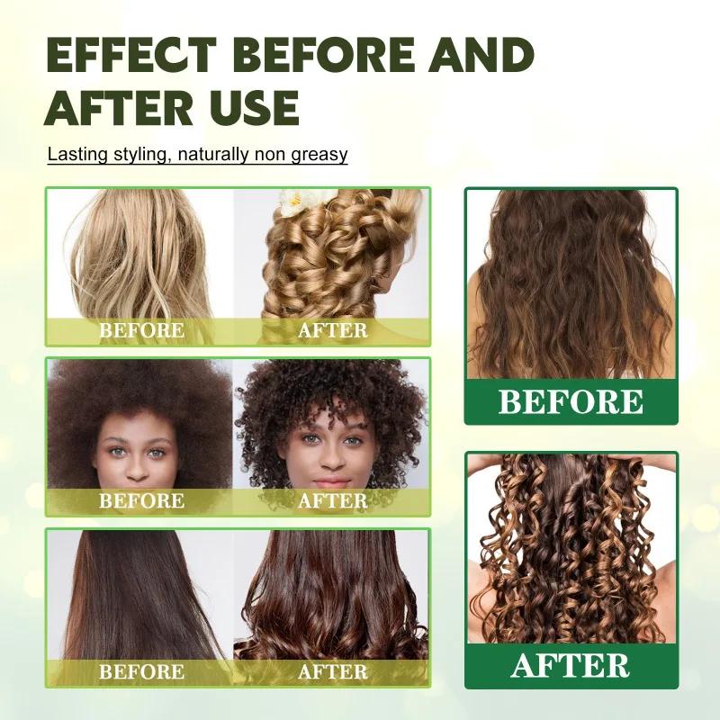 60ml Haarformendes Mousse Professionelle Lockenstyling-Creme Natürlicher Flauschiger Lockenverstärker Definierende Damenhaarpflegeprodukte