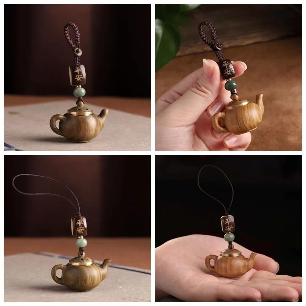 Mini Teapot Pendant Waterproof Phone Chain Cartoon Little Teapot Keychain  Women Men