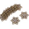 10 Stück filigrane Blumen-Verbinder, Metall-Charms, Basteln, DIY-Schmuckzubehör
