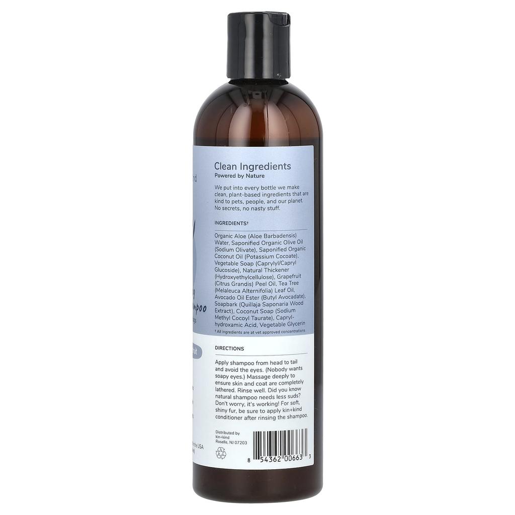 Kin+Kind Anti-Itch Natural Shampoo, For Dogs, Tea Tree + Grapefruit, 354Ml(12Fl Oz)