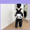 Adorable Cartoon Panda Canvas Backpack For Boys And Girls Age 3 To 6 Years