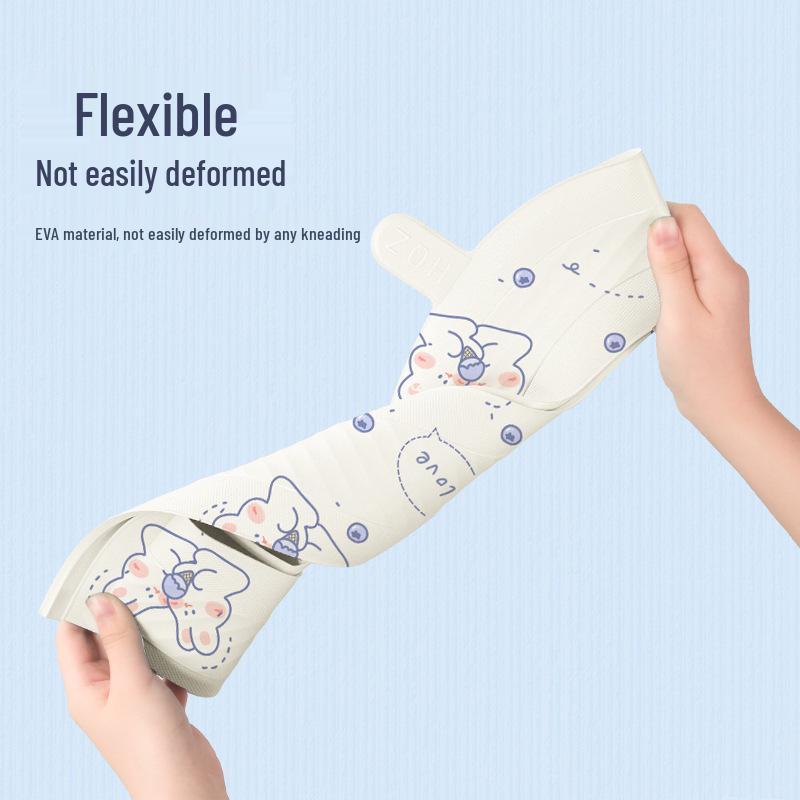 Universal Cartoon Waterproof EVA Toilet Seat Pad - All-Season, Large, Washable, and Adhesive.