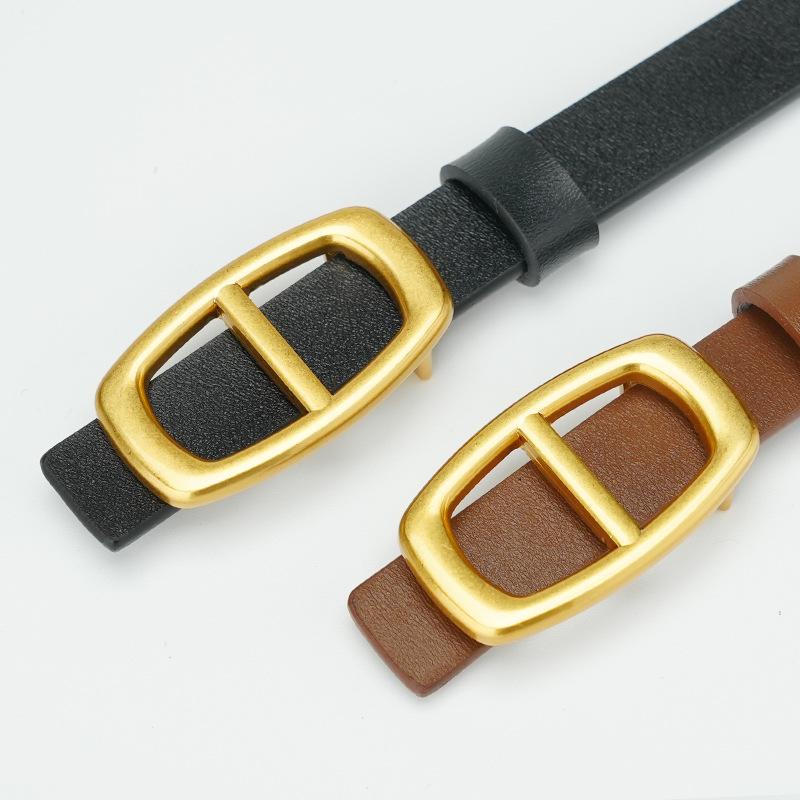 Belts for Women Fashion Dresses for Women Decorative Women's Thin Belts Versatile New Skirts for Women Smooth Buckles