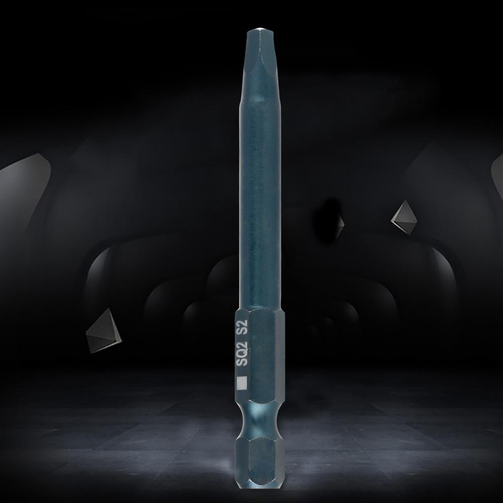 

10pcs 6.3mm 1 4inch Hex Shank 65mm S2 Alloy Steel Square Head Screwdriver Bits Set