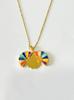Romantic Drip Enamel Daisy Pendant - Openable Locket Necklace with Custom Text and Floral Accents Fashion Pendant Necklaces