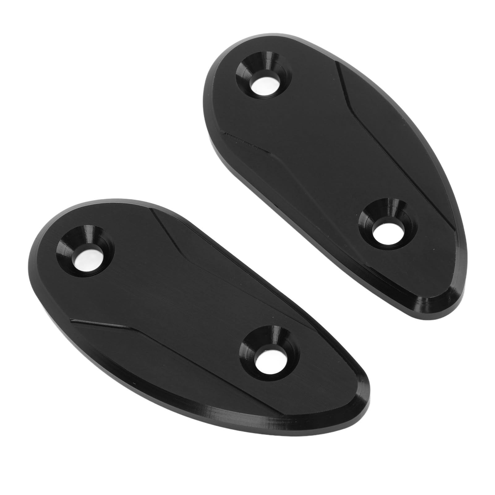 Motorcycle Mirror Cover Set of 2 Aluminum Alloy Compatible with чёрный