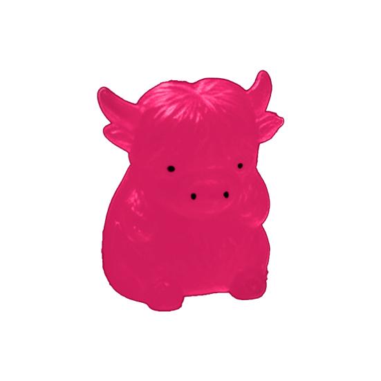 

Highland Glow-in-the-dark Cattle Figurine Mini Highland Cow Ornament Animal Statue Home Office красный