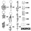 Skeleton Claw Hair Beads Loose Coil Hair Jewelry For Braid Hair Rings Dreadlock Bead Braid Rings Hair Clip Braid Clip